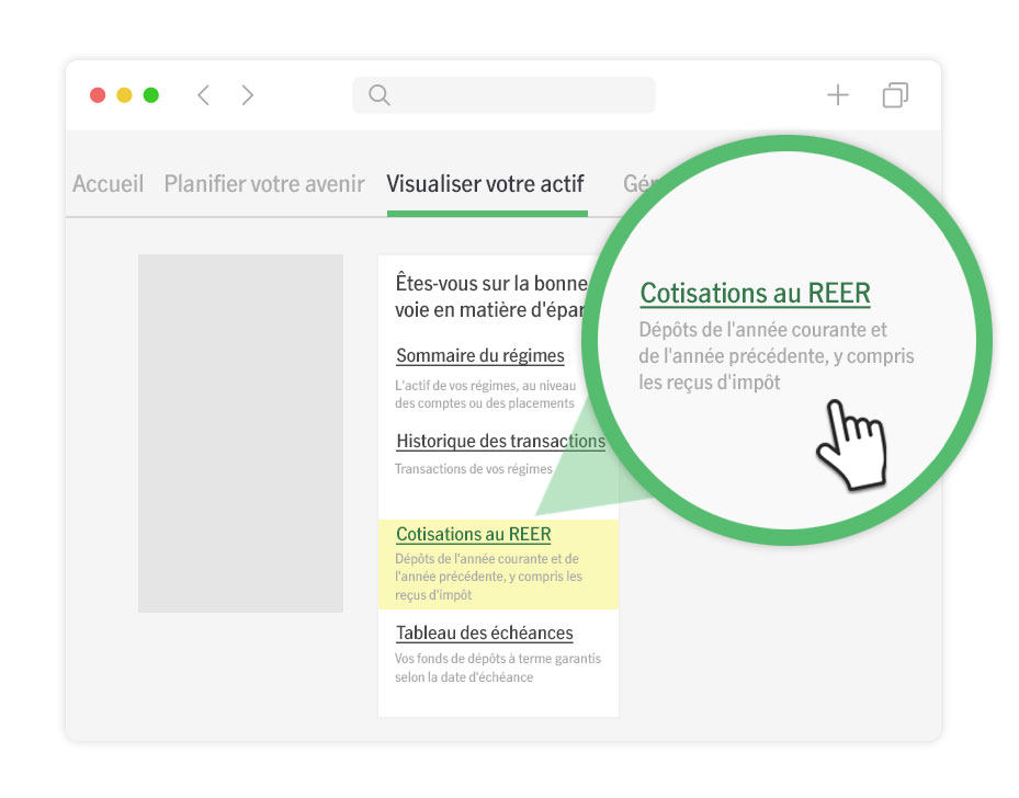 Gros plan de votre site membre