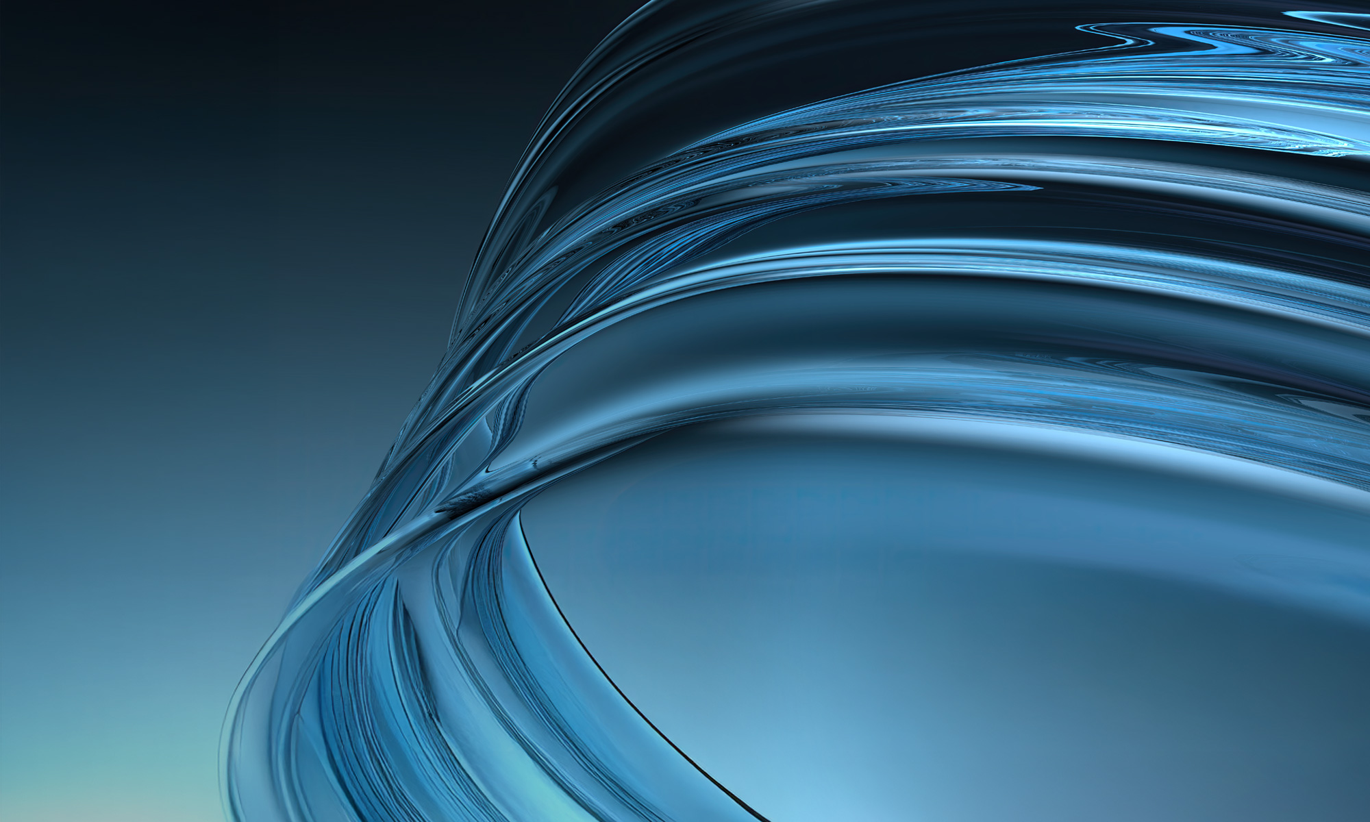 Abstract blue wave design creates a dynamic and professional backdrop, ideal for modern presentations or wallpapers.