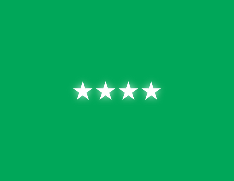 A green abstract vector illustration featuring a star symbol on a festive background, ideal for holiday cards or designs.