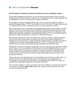 Fonds équilibré à rendement stratégique Manuvie SPEP Relevés annuels d’information