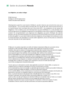 Les obligations, ces valeurs refuges - Transcription de la vidéo