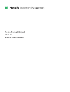 2019 Semi Annual Financial Statements