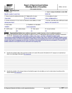 Formulaire 8937 - Corporate Class Merger - Manulife Canadian Focused Class 2011