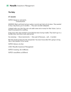 The Baby - Video Transcript