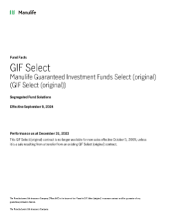 GIF Select (original) Fund facts