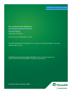 Ideal Segregated Funds Signature 2.0 Fund Facts