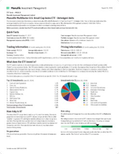 Manulife Multifactor U.S. Small Cap Index ETF - Unhedged Units