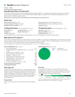 Manulife Smart Short-Term Bond ETF