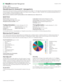 Manulife Smart U.S. Dividend ETF - Unhedged Units