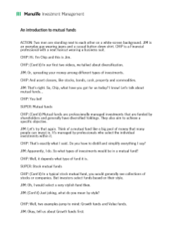 Mutual funds - Video transcript