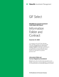 MK2278E - GIF Select Information Folder and Contract