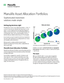 MK3488E - Manulife Asset Allocation Portfolios Client overview