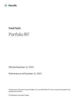 Portfolio RIF (PRIF) Fund Facts