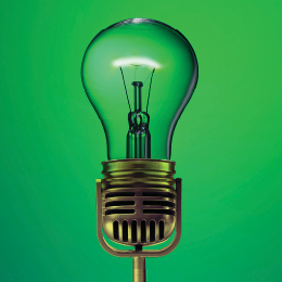 La lumière vive de l'ampoule en verre symbolise une idée puissante, illuminant la pièce avec une énergie électrique intense.