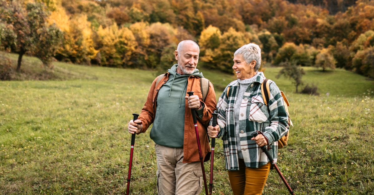 Couple enjoying life outdoors