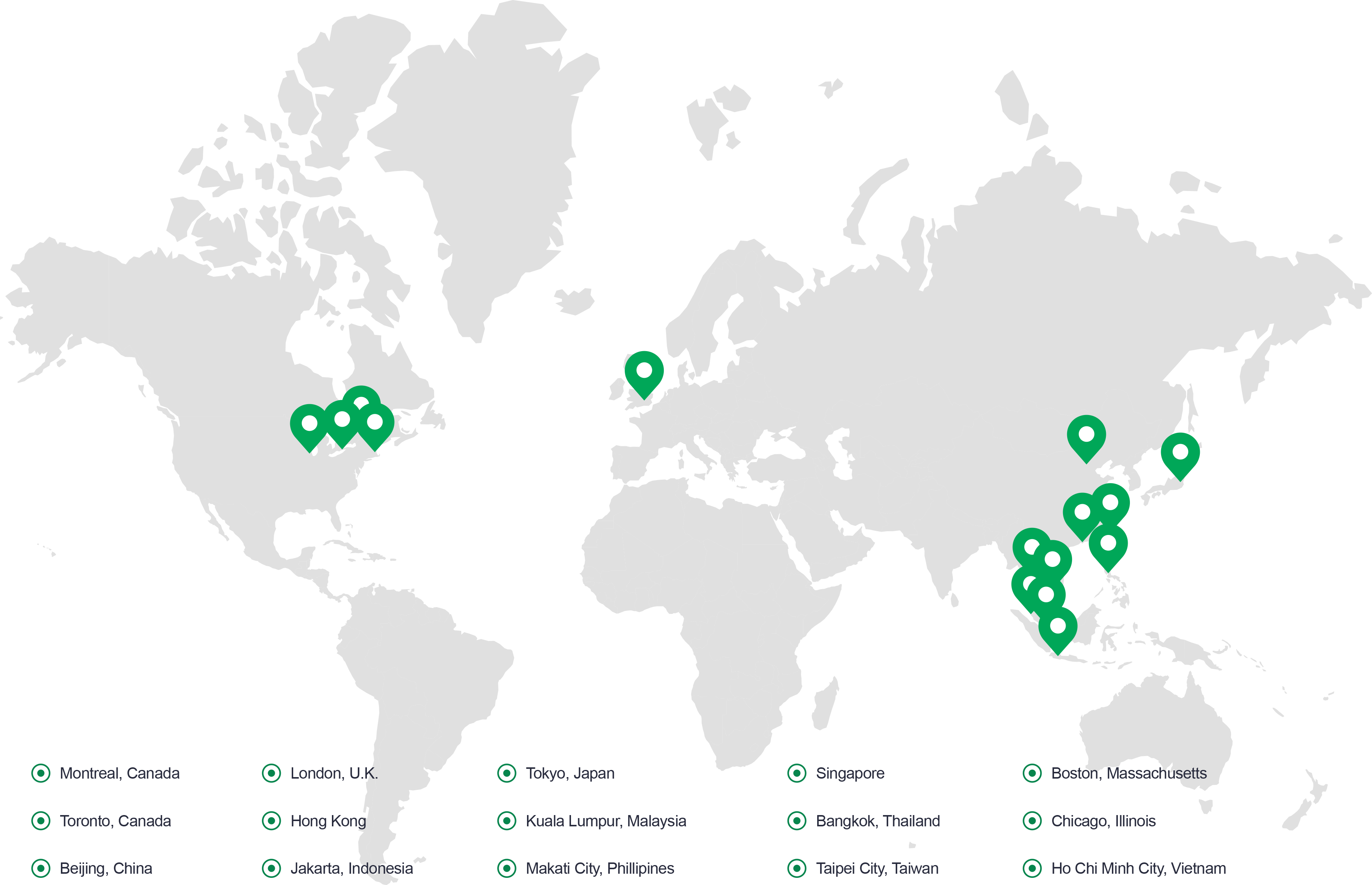 150 investment professionals in 15 locations