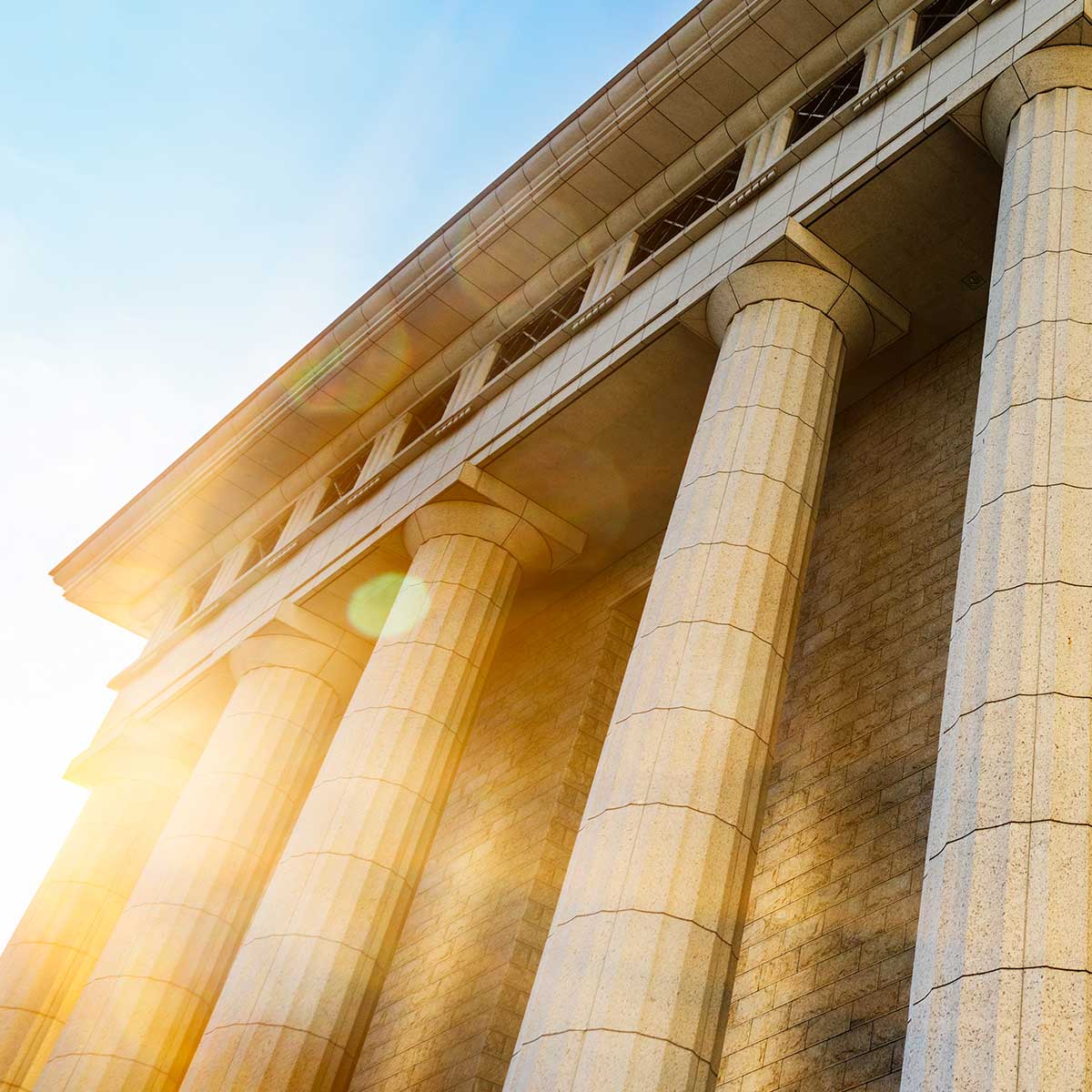 This ancient monument, a testament to Greek and Roman architecture, boasts classical stone columns and building design.