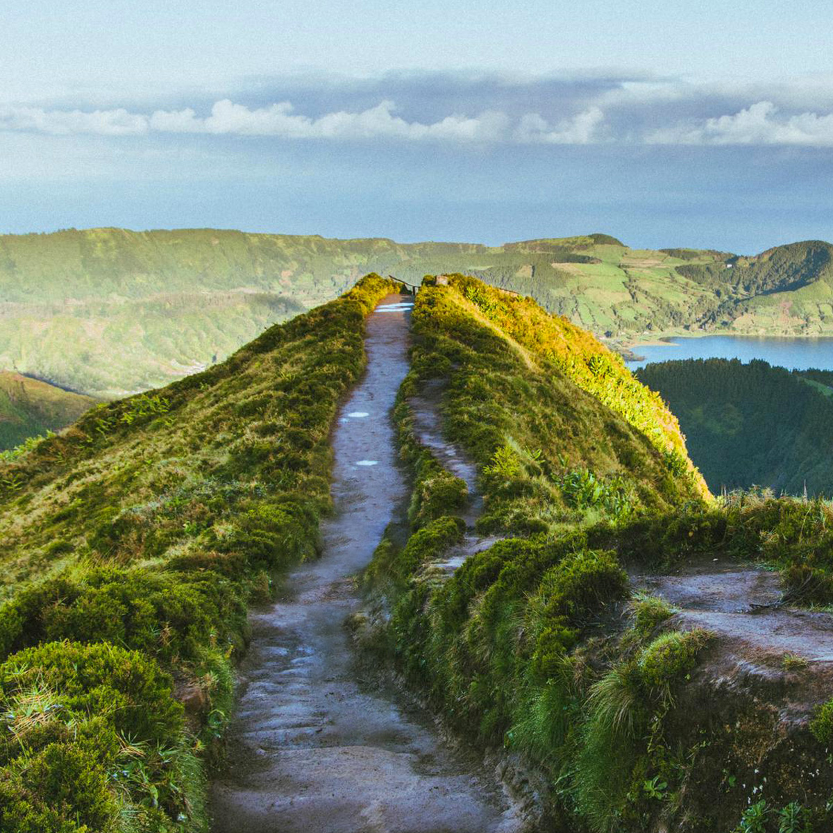 Experience the serene blend of blue skies, green landscapes, and a coastal river setting, ideal for nature travel.