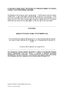 Strategic Income Opportunities UCITS prospectus