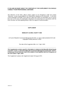 Global Equity supplement