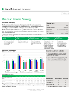 Dividend Income Fact Sheet