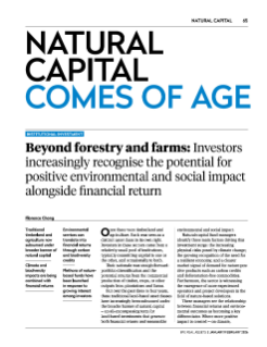 Les 50 meilleurs gestionnaires de capital naturel en 2026 selon IPE Real Assets (article en anglais seulement)