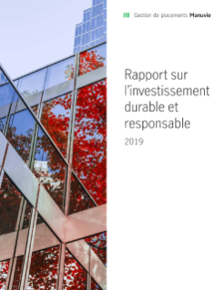 Rapport sur l’investissement durable et responsable 2019