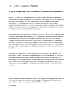 En quoi l’OSCP pourrait-il convenir à un fonds de dotation ou à une fondation? - Transcription de la vidéo