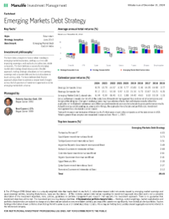 Emerging Market Debt Fact Sheet