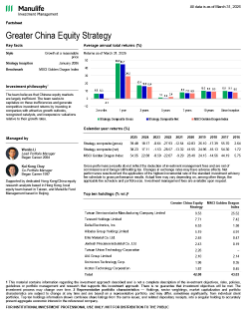 Greater China Fact Sheet