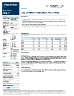 Fact sheet | CQS Dynamic Credit Multi-Asset Fund