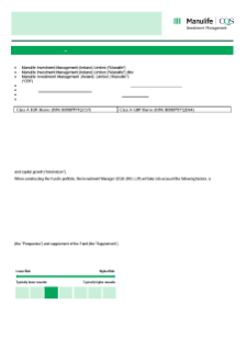 KIID | Dynamic Credit Multi-Asset Fund | Class A Shares