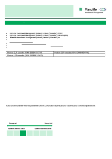 KIID | Dynamic Credit Multi-Asset Fund | Class I Shares FI
