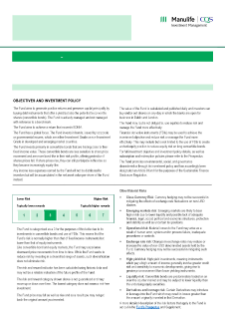 KIID | Salar Fund | Class A1 Shares UK