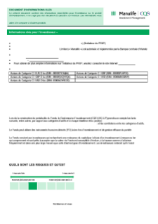 KIID | Salar Fund | Class C1 Shares FR