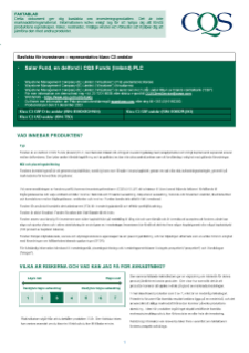 KIID | Salar Fund | Class C2 Shares SE