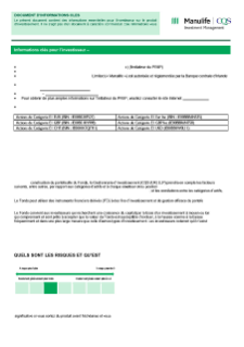 KIID | Salar Fund | Class E1 Shares FR