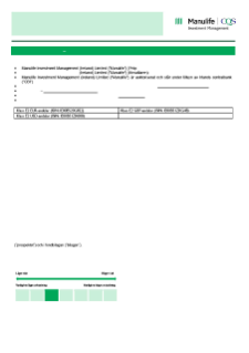 KIID | Salar Fund | Class E2 Shares SV