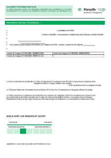 KIID | Salar Fund | Class E3 Shares FR