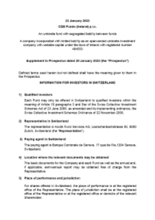Supplement | Global Convertible Fund | CH