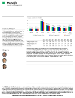 Canadian Short Duration Fixed Income fact sheet