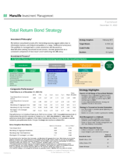 Total Return Bond Fact Sheet
