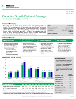 Canadian Growth Dividend Strategy
