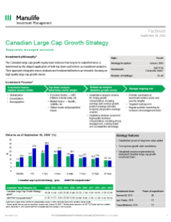 Canadian Large Cap Growth Strategy