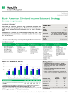 North American Dividend Income Balanced