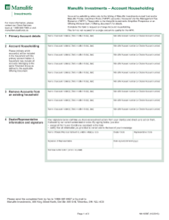 NN1658E - Account Householding Form (Mutual Funds Only)