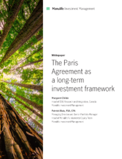 Whitepaper: The Paris Agreement as long-term investment framework