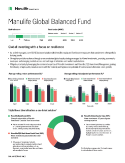 Manulife Global Balanced Fund Sales Concept