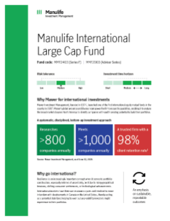 MK33593 - Manulife International Large Cap Fund Client Brochure