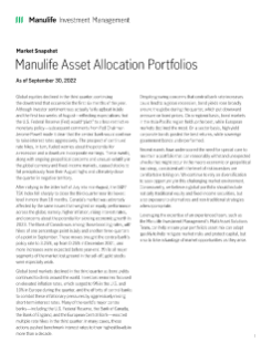 MK3501E - Manulife asset allocation portfolios’ quarterly snapshot